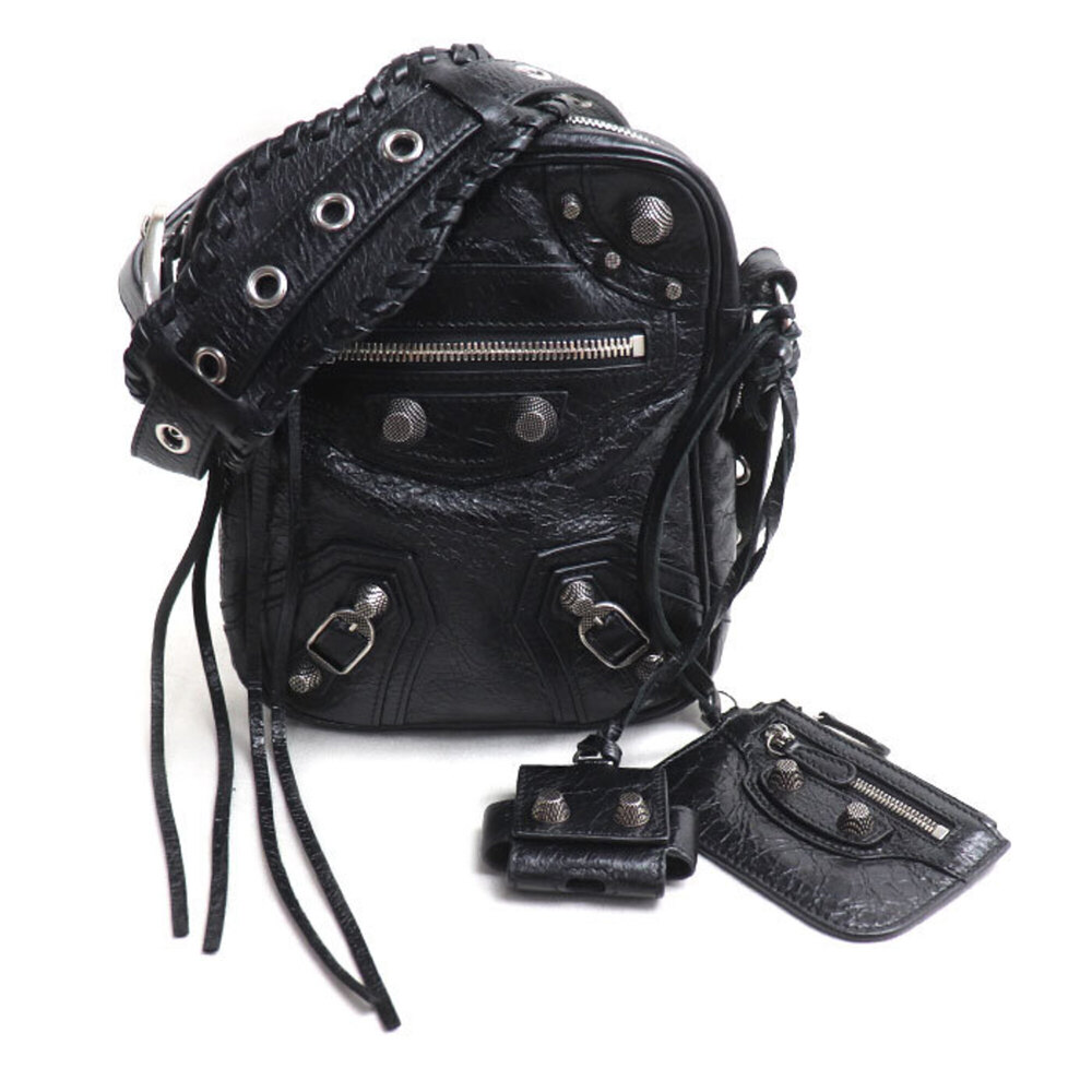 BALENCIAGA Le Cagole Shoulder Bag, Black, 719065 210KR 1000, Men's